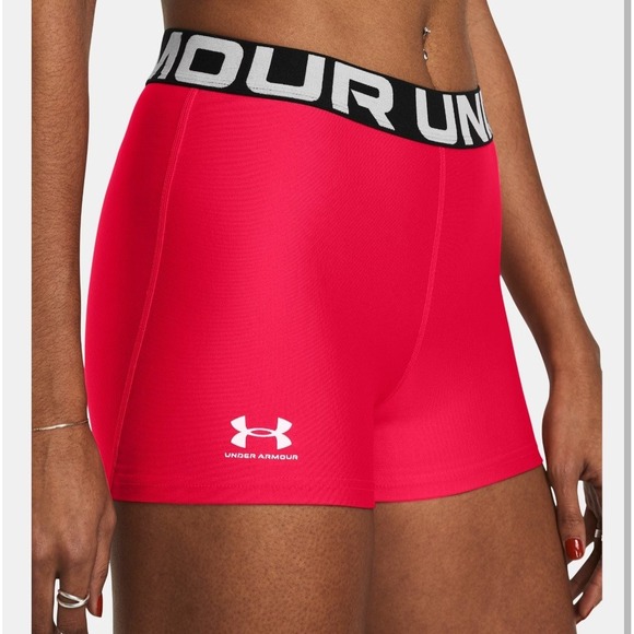 Under Armour Compression Shorts XL Running Training Gym Activewear Red - Picture 1 of 7